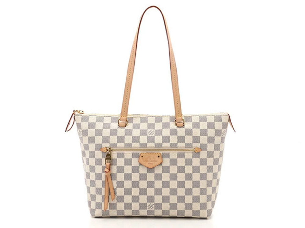 LOUIS VUITTON Iena Shoulder Bag Damier Azur White
